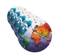 Lot de 4 désodorisants de voiture à suspendre - Cartes parfumées pour SUV - Carte du monde de couleur - Tablettes d'aromathérapie - Pour chambre à coucher, armoire, armoire à chaussures