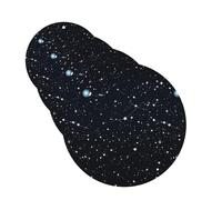 Lot de 4 désodorisants de voiture à suspendre - Cartes parfumées pour SUV, constellations et étoiles, tablettes d'aromathérapie de voiture, miroir intérieur de voiture, pendentif pour chambre à