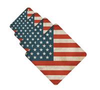 Lot de 4 désodorisants de voiture à suspendre - Cartes parfumées pour SUV - Drapeau américain vintage - Tablette d'aromathérapie - Pour chambre à coucher, armoire, armoire à chaussures