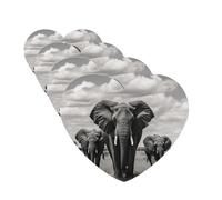 Lot de 4 désodorisants de voiture à suspendre - Cartes parfumées pour SUV, éléphant, voiture, aromathérapie, miroir intérieur de voiture, pendentif pour chambre à coucher, armoire, armoire à