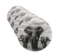 Lot de 4 désodorisants de voiture à suspendre - Cartes parfumées pour SUV, éléphant, voiture, aromathérapie, miroir intérieur de voiture, pendentif pour chambre à coucher, armoire, armoire à