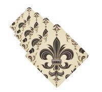 Lot de 4 désodorisants de voiture à suspendre - Cartes parfumées pour SUV - Fleur de lys et bras de manteau - Tablettes d'aromathérapie - Pour chambre à coucher, armoire, armoire à chaussures