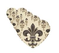 Lot de 4 désodorisants de voiture à suspendre - Cartes parfumées pour SUV - Fleur de lys et bras de manteau - Tablettes d'aromathérapie - Pour chambre à coucher, armoire, armoire à chaussures