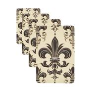 Lot de 4 désodorisants de voiture à suspendre - Cartes parfumées pour SUV - Fleur de lys et bras de manteau - Tablettes d'aromathérapie - Pour chambre à coucher, armoire, armoire à chaussures