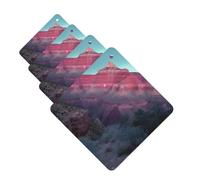 Lot de 4 désodorisants de voiture à suspendre - Cartes parfumées pour SUV Grand Canyon - Tablettes d'aromathérapie - Miroir intérieur de voiture - Pendentif pour chambre à coucher, armoire, armoire à
