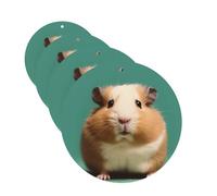 Lot de 4 désodorisants de voiture à suspendre - Cartes parfumées pour SUV, hamster mignon et bizarre, tablette d'aromathérapie, miroir intérieur de voiture, pendentif pour chambre à coucher, armoire