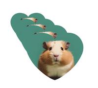 Lot de 4 désodorisants de voiture à suspendre - Cartes parfumées pour SUV, hamster mignon et bizarre, tablette d'aromathérapie, miroir intérieur de voiture, pendentif pour chambre à coucher, armoire