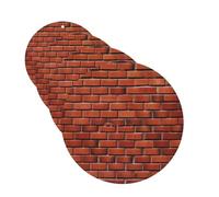 Lot de 4 désodorisants de voiture à suspendre - Cartes parfumées pour SUV, mur de briques rouges, tablettes d'aromathérapie, miroir intérieur de voiture, pendentif pour chambre à coucher, armoire