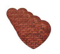 Lot de 4 désodorisants de voiture à suspendre - Cartes parfumées pour SUV, mur de briques rouges, tablettes d'aromathérapie, miroir intérieur de voiture, pendentif pour chambre à coucher, armoire