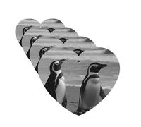 Lot de 4 désodorisants de voiture à suspendre - Cartes parfumées pour SUV, pingouin debout sur la plage, voiture, aromathérapie, miroir intérieur de voiture, pendentif pour chambre à coucher, armoire