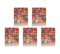 Lot de 4 désodorisants de voiture à suspendre - Cartes parfumées pour voitures - Origami - Grues en papier - Désodorisants de voiture - Décoration intérieure - Cartes parfumées pour rétroviseur