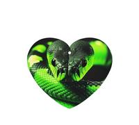 Lot de 4 désodorisants de voiture à suspendre - Cartes parfumées - Tablettes d'aromathérapie de voiture - Serpent 3D - Désodorisant de voiture - Pendentif miroir - Cadeaux pour homme et femme