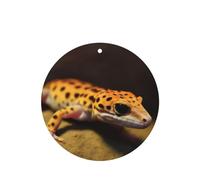 Lot de 4 désodorisants de voiture à suspendre - Cartes parfumées - Tablettes d'aromathérapie - Léopard - Petit gecko - Désodorisant de voiture - Pendentif miroir - Cadeaux pour homme et femme