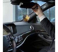 Lot de 4 désodorisants de voiture à suspendre Parfum lavande Papillon jaune avec bougies blanches pour aromathérapie de voiture Pendentif rétroviseur Désodorisants auto longue durée Carte parfumée