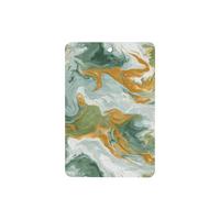 Lot de 4 désodorisants de voiture à texture marbre jaune jade - Cartes parfumées à suspendre - Cartes parfumées pour tablettes d'aromathérapie de voiture