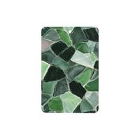 Lot de 4 désodorisants de voiture à texture marbre vert jade - Cartes parfumées à suspendre - Cartes parfumées pour tablettes d'aromathérapie de voiture