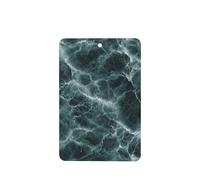 Lot de 4 désodorisants de voiture à texture marbrée vert foncé avec veines blanches, cartes parfumées à suspendre, cartes parfumées pour tablettes d'aromathérapie de voiture