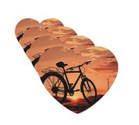 Lot de 4 désodorisants de voiture amusants à suspendre en forme de cœur - Longue durée - Pour miroir - Décoration d'intérieur - Accessoires de décoration d'intérieur pour homme et femme