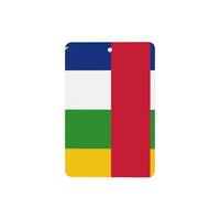 Lot de 4 désodorisants de voiture avec drapeau de la République centrafricaine - Cartes parfumées à suspendre - Pour tablettes d'aromathérapie de voiture