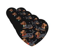 Lot de 4 désodorisants de voiture avec inscription « I Love My Dog » - Cartes parfumées à suspendre - Parfum durable - Tablettes d'aromathérapie pour voiture, rétroviseur, penderie - Armoire à
