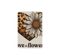 Lot de 4 désodorisants de voiture avec motif léopard et marguerite - Cartes parfumées à suspendre - Pour tablettes d'aromathérapie de voiture