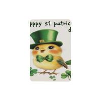 Lot de 4 désodorisants de voiture avec motif léprechaun vert avec motif d'oiseau joyeux et mignon - Cartes parfumées à suspendre - Cartes parfumées pour tablettes d'aromathérapie de voiture