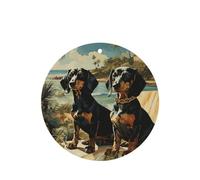 Lot de 4 désodorisants de voiture Bento en forme de teckel - Cadeaux durables pour homme et femme - Tablettes d'aromathérapie à suspendre - Parfum lavande