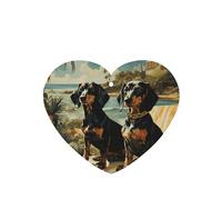 Lot de 4 désodorisants de voiture Bento en forme de teckel - Cadeaux durables pour homme et femme - Tablettes d'aromathérapie à suspendre - Parfum lavande