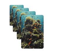 Lot de 4 désodorisants de voiture - Cartes de biodiversité à suspendre - Parfum durable - Tablettes d'aromathérapie de voiture - Pendentif pour rétroviseur de voiture - Pour armoire à chaussures