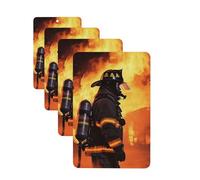 Lot de 4 désodorisants de voiture - Cartes parfumées à suspendre - Parfum durable - Tablettes d'aromathérapie de voiture - Pendentif de rétroviseur pour armoire à chaussures