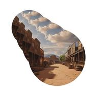 Lot de 4 désodorisants de voiture décoratifs pour voiture - Longue durée - Parfum Vieux West Cowboy Ville - Tablette d'aromathérapie - Pendentif pour rétroviseur - Pour homme et femme