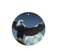 Lot de 4 désodorisants de voiture Eagle Under the Stars - Longue durée - Parfumés à la lavande - Pour intérieur de véhicule - Impression double face - Décoration parfumée pour voiture, maison, armoire