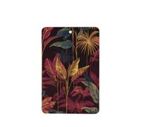 Lot de 4 désodorisants de voiture en feuilles de palmier dorées et plantes tropicales - Cartes parfumées à suspendre - Pour tablettes d'aromathérapie de voiture