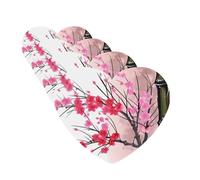 Lot de 4 désodorisants de voiture en forme d'arbre de cerisier pour homme et femme - Accessoires de voiture mignons - Diffuseur de parfum durable à suspendre - Tablettes d'aromathérapie pour voiture