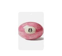 Lot de 4 désodorisants de voiture en forme de boule de billard à l'aquarelle rose numérotée 8 cartes parfumées à suspendre pour tablettes d'aromathérapie de voiture