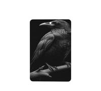 Lot de 4 désodorisants de voiture en forme de corbeau perché sur une branche - Cartes parfumées à suspendre - Pour tablettes d'aromathérapie de voiture