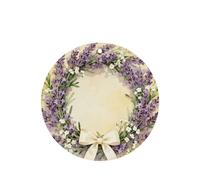 Lot de 4 désodorisants de voiture en forme de couronne de fleurs de lavande - Parfum longue durée pour voiture, maison et placard