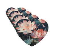 Lot de 4 désodorisants de voiture en forme de cœur à suspendre en forme de libellule et de lotus, cartes parfumées pour voiture, maison, bureau, placard, salle de bain