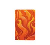 Lot de 4 désodorisants de voiture en forme de flamme, style dessin animé, cartes parfumées à suspendre, cartes parfumées pour tablettes d'aromathérapie de voiture