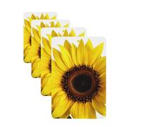 Lot de 4 désodorisants de voiture en forme de fleur de tournesol pour homme et femme - Accessoires de voiture mignons - Diffuseur de parfum durable à suspendre - Tablettes d'aromathérapie pour voiture