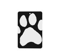 Lot de 4 désodorisants de voiture en forme de silhouette d'animaux blancs - Cartes parfumées à suspendre - Pour tablettes d'aromathérapie de voiture