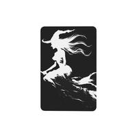 Lot de 4 désodorisants de voiture en forme de silhouette de sorcière sexy sur un balai, cartes parfumées à suspendre, cartes parfumées pour tablettes d'aromathérapie de voiture