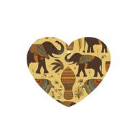 Lot de 4 désodorisants de voiture en forme d'éléphant d'Afrique - Cadeaux durables pour homme et femme - Tablettes d'aromathérapie à suspendre - Carte parfumée - Pendentif de rétroviseur