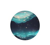 Lot de 4 désodorisants de voiture en forme d'étoiles de science-fiction - Cartes à suspendre - Longue durée - Parfum imprimé double face pour voiture, maison, armoires