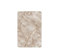 Lot de 4 désodorisants de voiture en marbre beige avec veines blanches, cartes parfumées à suspendre, cartes parfumées pour tablettes d'aromathérapie de voiture