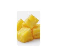 Lot de 4 désodorisants de voiture en morceaux de fruits ananas à suspendre, cartes parfumées pour tablettes d'aromathérapie de voiture