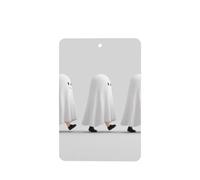 Lot de 4 désodorisants de voiture en train de marche avec motif fantômes de dessin animé, cartes parfumées à suspendre, cartes parfumées pour tablettes d'aromathérapie de voiture