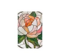 Lot de 4 désodorisants de voiture en verre teinté à suspendre Motif pivoine