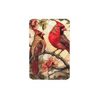 Lot de 4 désodorisants de voiture en verre teinté avec deux oiseaux - Cartes parfumées à suspendre - Pour tablettes d'aromathérapie de voiture