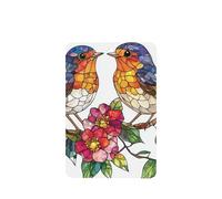 Lot de 4 désodorisants de voiture en verre teinté avec fleur - Cartes parfumées à suspendre - Cartes parfumées - Pour tablettes d'aromathérapie de voiture